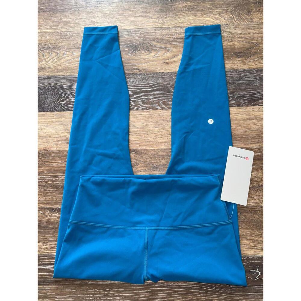 Lululemon Wunder Train High Rise 28” Hawaiian Blue Size 10 NWT